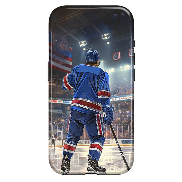 Custom Hockey Phone Case for iPhone - Personalized Your Name and Number - New York Design - Image 4