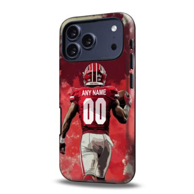 Custom Collge Football Phone Case for iPhone - Personalized Your Name and Number - Alabama Design