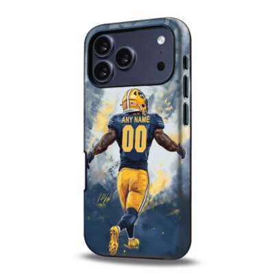 Custom Collge Football Phone Case for iPhone - Personalized Your Name and Number - California Design