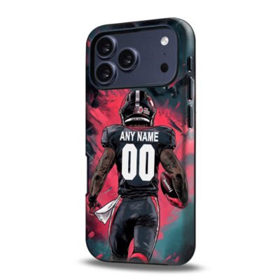 Custom Collge Football Phone Case for iPhone - Personalized Your Name and Number - Cincinnati Design