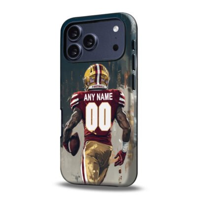 Custom Collge Football Phone Case for iPhone - Personalized Your Name and Number - Florida Design