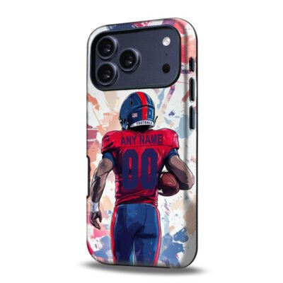 Custom Collge Football Phone Case for iPhone - Personalized Your Name and Number - Arizona Design