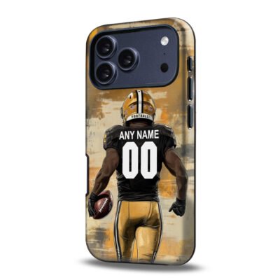 Custom Collge Football Phone Case for iPhone - Personalized Your Name and Number - Idaho Design
