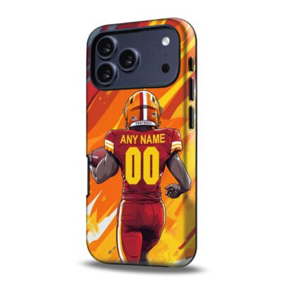 Custom Collge Football Phone Case for iPhone - Personalized Your Name and Number - Iowa Design