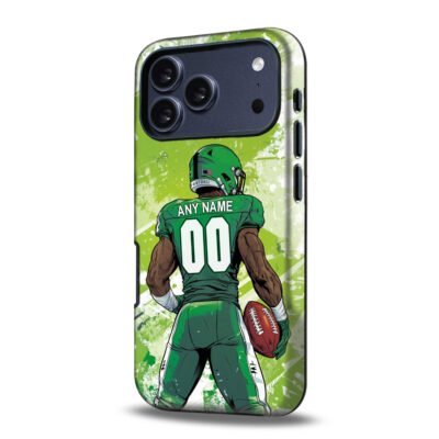 Custom Collge Football Phone Case for iPhone - Personalized Your Name and Number - West Virginia Design