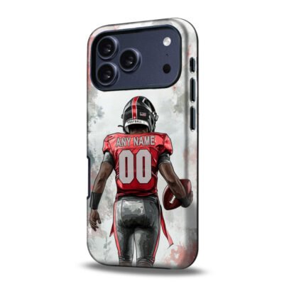 Custom Collge Football Phone Case for iPhone - Personalized Your Name and Number - Las Vegas Design