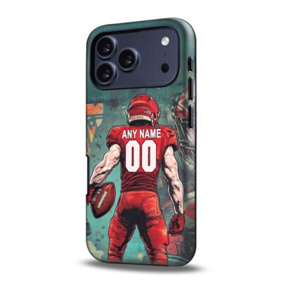 Custom Collge Football Phone Case for iPhone - Personalized Your Name and Number - Utah Design