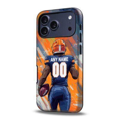 Custom Collge Football Phone Case for iPhone - Personalized Your Name and Number - Texas Design