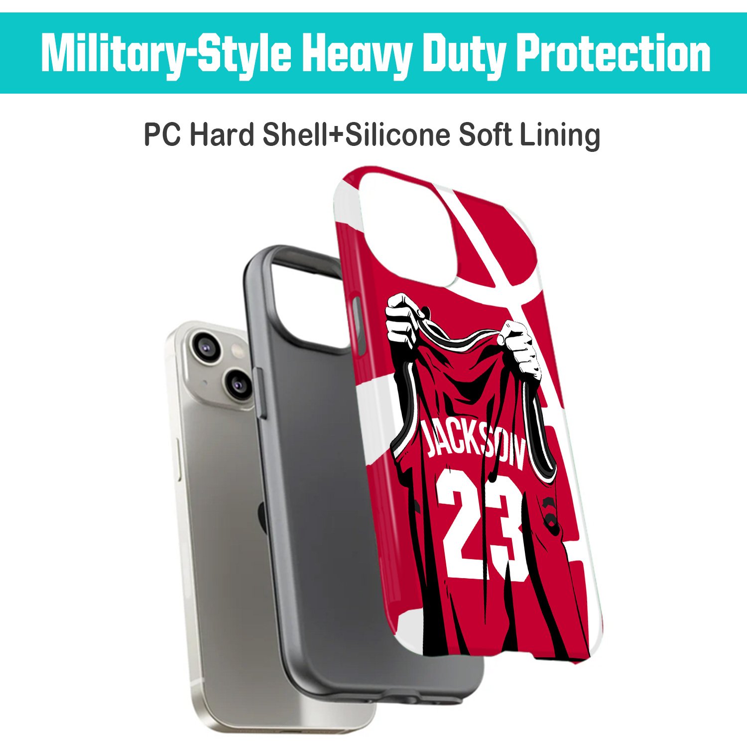 Custom Basketball Phone Case for iPhone - Personalized Your Name and Number -Toronto - Image 4