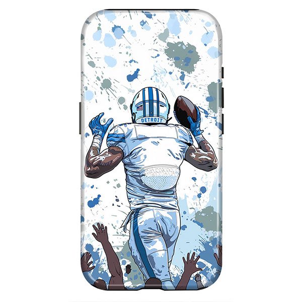 Custom Football Phone Case for iPhone - Personalized Your Name and Number - Detroit Design - Image 5