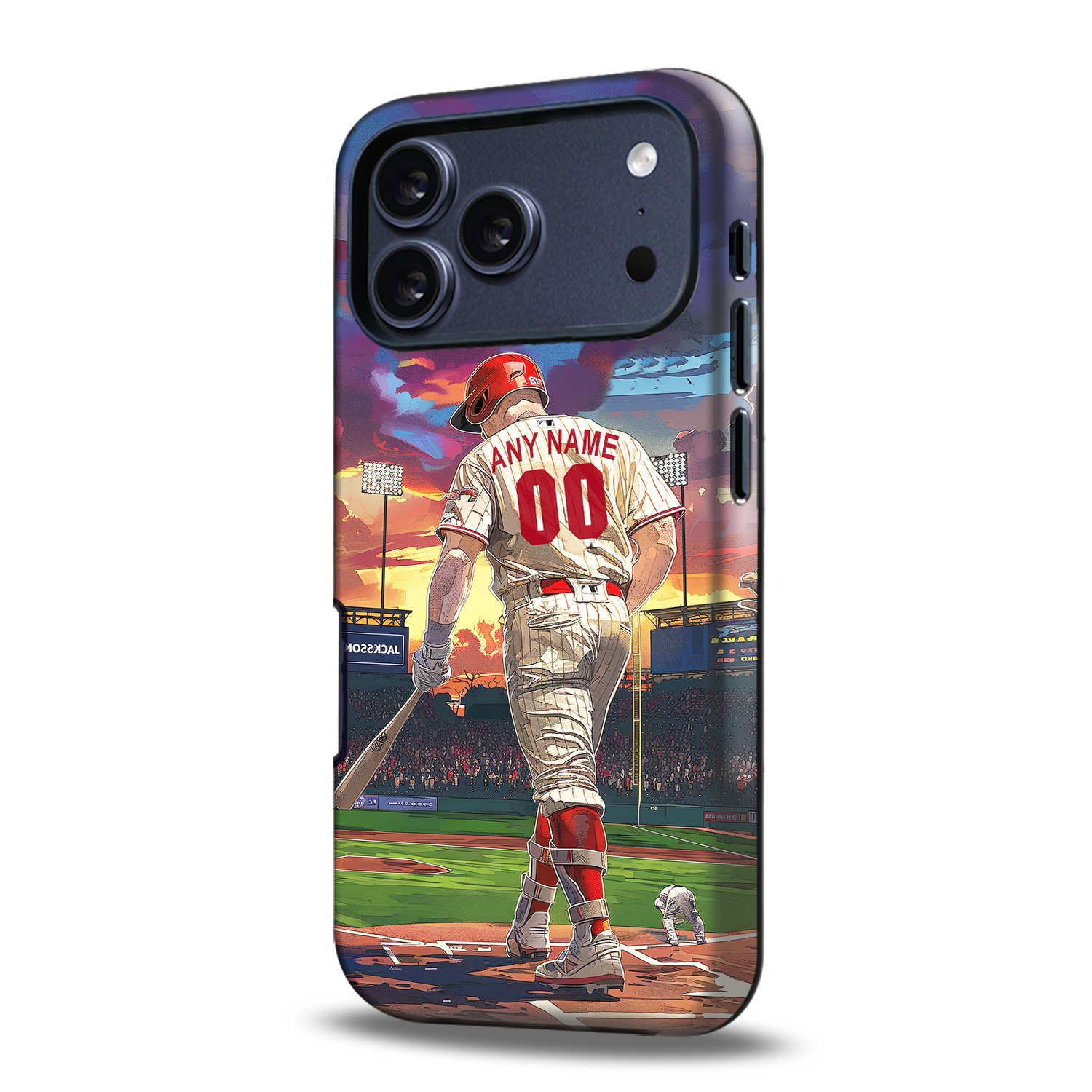 Custom Baseball Phone Case for iPhone - Personalized Your Name and Number - Philadelphia Design